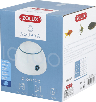 Pompe ajrimi për akuarium Zolux QUAYA Igloo 100, 18W, për 40 100L, e bardhë