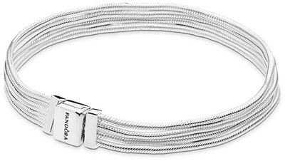 Byzylyk për femra Pandora Reflexions Multi Snake Chain Bracelet, i argjendtë