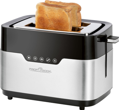 Toaster ProfiCook PC-TA 1170, 920W, 2 feta, i zi me argjend