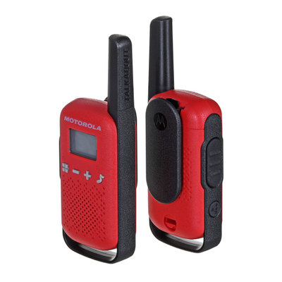 Radio lidhje Motorola TLKR T42, 16 kanale, me bateri AAA, e kuqe