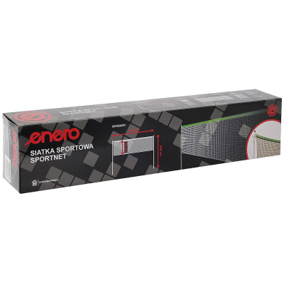 Set rrjete volejbolli e badminton Enero 609x220 cm, me shtylla, jeshile