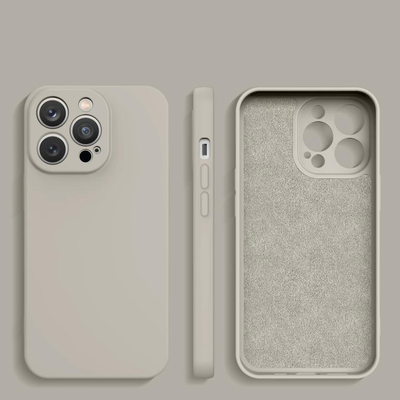 Mbrojtëse silikoni Hurtel për iPhone 14 Plus, silikon, bezhë