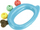 Lodër kafshues BamBam Rattle Hedgehog Pastel, për foshnje 3M+, shumëngjyrëshe