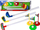 Set mini golf Leantoys, 12 copë, për kalamaj, shumëngjyrësh