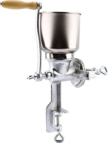 Mulli me dorë për drithëra Hand Grain Mill, 1.5L, hekur gize, argjendtë