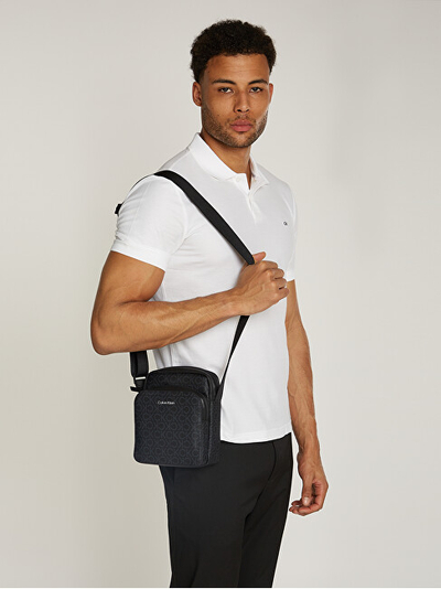 Çantë crossbody për meshkuj Calvin Klein, e zezë