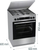 Shporet me gaz dhe furrë elektrike Gorenje G600 GKS6C71XF, 4 vatra, 71L, inox