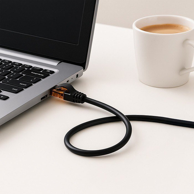 Kabllo rrjeti Qoltec UTP Patchcord CAT6, 1Gb/s, 15m, e zezë