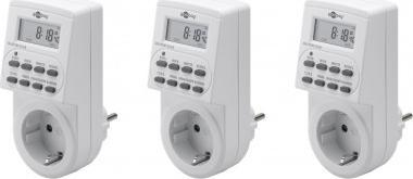 Timer digjital prizor Goobay 55544, set 3 copë, 230V 3600W, i bardhë