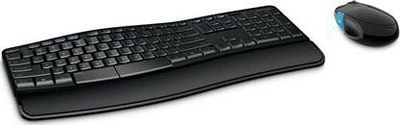 Tastierë wireless Microsoft Sculpt Comfort Desktop, ergonomike, me mbështetëse pëllëmbësh, e zezë