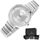 Orë goca G.Rossi 12120B 3C1, mekanizëm quartz, çelik inox, argjend