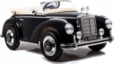 Makina elektrike për fëmijë Lean Sport Mercedes 300S, me bateri, kabriolet, e zezë me llak