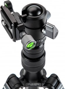 Tripod për kamerë Fotopro 58, alumin, kokë sferike, 8 kg, i zi