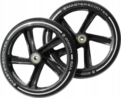 Rrota trotineti Master Classic 200mm, set 2 copë, kushineta ABEC 7, ngjyrë e zezë
