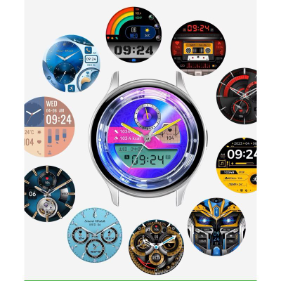 Smartwatch Rubicon me marrje telefonatash, bateri 260mAh, rrip silikoni, i zi