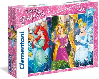 Puzzle Clementoni Maxi Princesses, 60 pjesë, për fëmijë, shumëngjyrësh