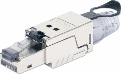 Prizë modulare rrjeti Intellinet 790741, RJ45 Cat6a, 10 Gbps, STP, metalike