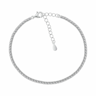 Byzylyk Tenis Shkëlqyeshëm me Cubic Zirconia BRC170W