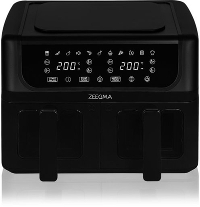 Fritezë ajri Zeegma Dual, 9L, 1700W, e zezë