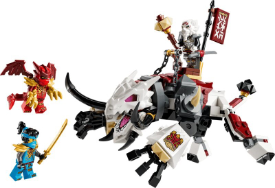 Set lodër LEGO Ninjago 71863 Zilvar and Grimtak the Dragon Beast, 232 pjesë, për fëmijë 7+