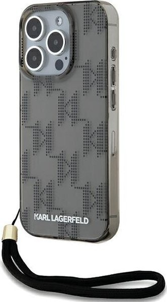 Mbrojtëse telefoni Karl Lagerfeld KLHCP15LHKDPNSK për iPhone 15 Pro 6.1\", hardcase, e zezë