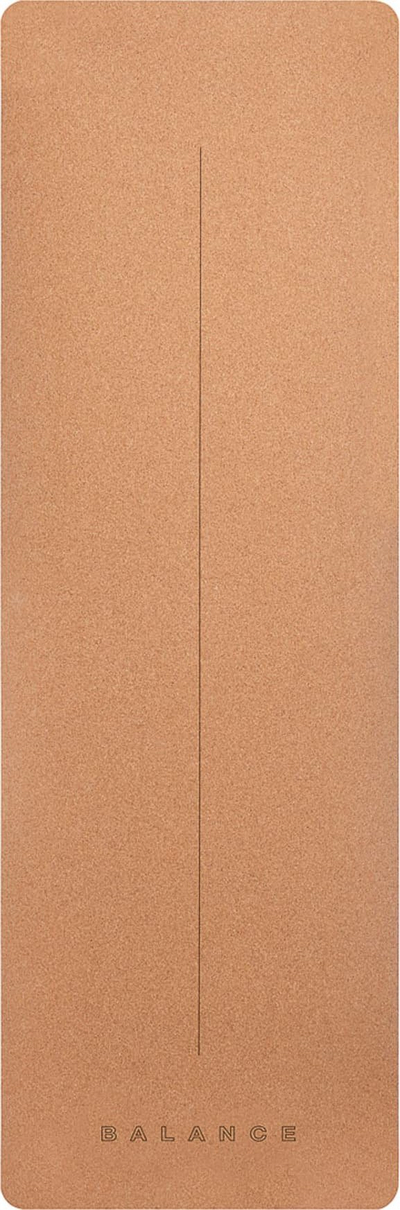 Dyshek yoga Cork and Rubber Balance Naturale, tapë edhe gomë, ngjyrë natyrale