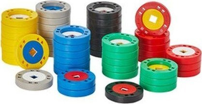 Set lodrash Plus Plus BIG Mix, rrota të mëdha shumëngjyrëshe, pa PVC