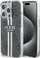 Kapak mbrojtës Guess IML 4G Gold Stripe për iPhone 15 Pro Max 6.7", i zi