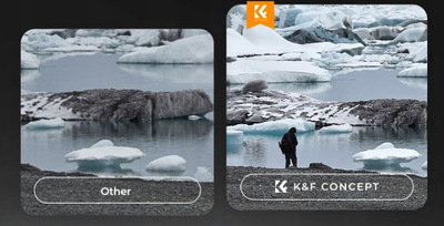 Filter K&F Concept Black Diffusion 1/4 Nano-X për Insta360 Go Ultra, KF12.0012