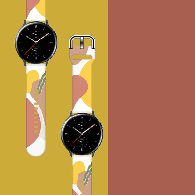 Rrip ore Hurtel Strap Moro për Samsung Galaxy Watch 46mm, silikon, dizajn kamuflazh, shumëngjyrësh