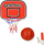 Set basketbolli për kalamaj Basketball, me tabelë dhe pompë, i kuq