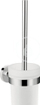 Set furçe tualeti Hansgrohe 41722000, montim në mur, përfundim kromi, e bardhë