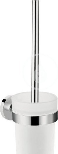 Set furçe tualeti Hansgrohe 41722000, montim në mur, përfundim kromi, e bardhë