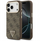 Mbrojtëse telefoni Guess Magsafe 4G, për iPhone 17 Pro, lëkurë PU, kafe