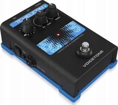 Procesor vokali TC Helicon VoiceTone C1, auto tune, me USB, ngjyrë e zezë