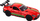 Makina sportive metalike LEAN Toys Sports Car Auto, shkallë 1:32, me zëra, e kuqe