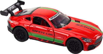 Makina sportive metalike LEAN Toys Sports Car Auto, shkallë 1:32, me zëra, e kuqe