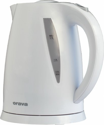 Електричен бокал Orava VK-3117 W, 1.7L, 2000W, бел