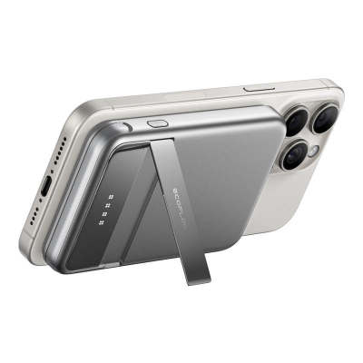 Karikues portativ EcoFlow Rapid, 5000mAh, magnetik wireless 15W, argjendtë