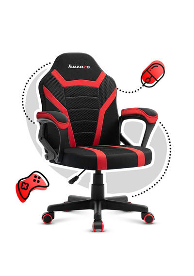 Karrige lojërash për fëmijë Huzaro Ranger 1.0, Mesh, e kuqe