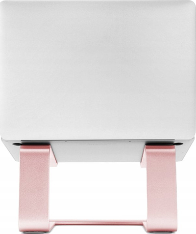 Mbajtëse laptopi Misura ME08, deri 15.6", metalike ergonomike, ngjyrë rose gold