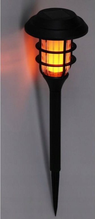 Pishtar solar Koopman Black Solar Torch, energji diellore, i zi