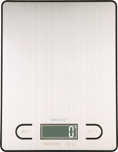 Peshore kuzhine KING HOFF KH-1821, deri 5kg, saktësi 1g, inox, argent