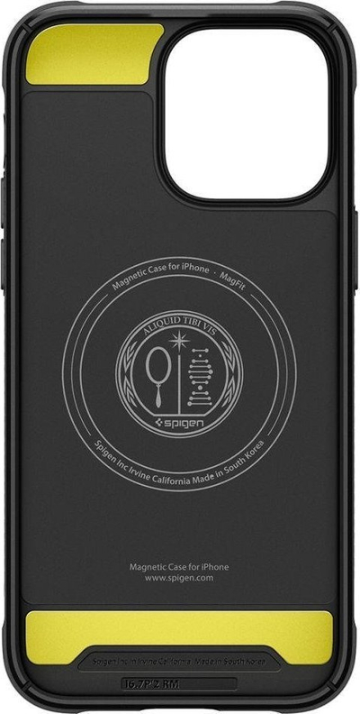 Mbulesë telefoni Spigen Rugged Armor MagFit për iPhone 14 Pro Max, TPU, kompatibile MagSafe, e zezë