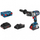 Stërvitëse me goditje me bateri Bosch GSB 18 V-110 C Professional, 18V, 2x 4.0Ah, blu e zezë