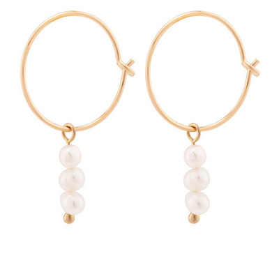Vathë Decadorn Sea Pearl Mini Hoop