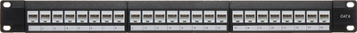 Patch panel Delta PP-24 RJ FX 6C, 24x RJ45, 1U 19", i zi