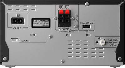 Sistem muzike HiFi Panasonic SC-PM704EG-K, DAB+, Bluetooth, i zi