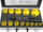 Set sharra rrethore tungsten Geko, 22-73mm, 9 copë, argjendtë