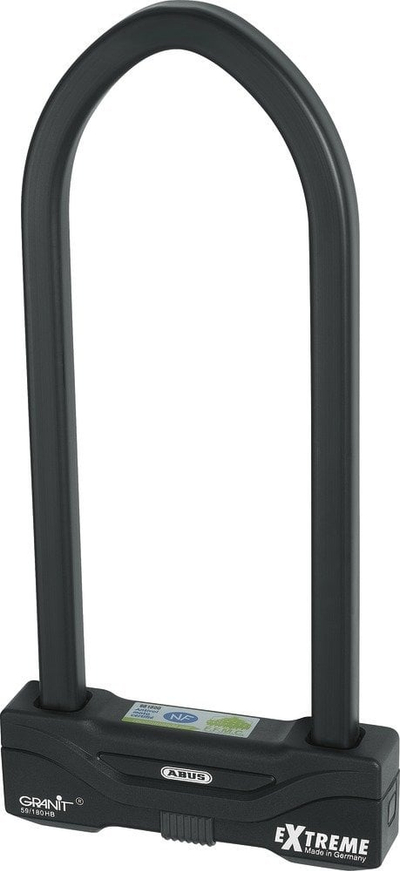 Dryn U-lock Abus Granit Extreme 59/180HB310, 31cm, për motoçikleta dhe biçikleta, i zi